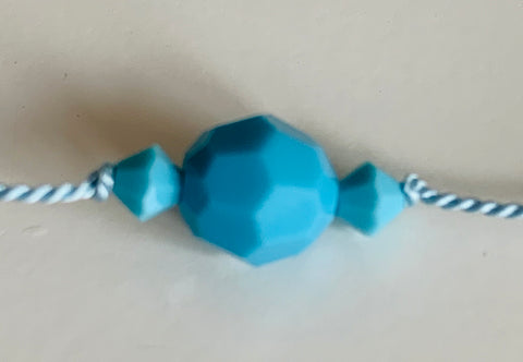 Necklace Floating Crystals - Turquoise