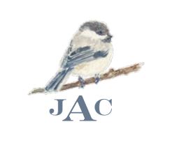 Lucite Holder with Notes - Cardinal Chickadee